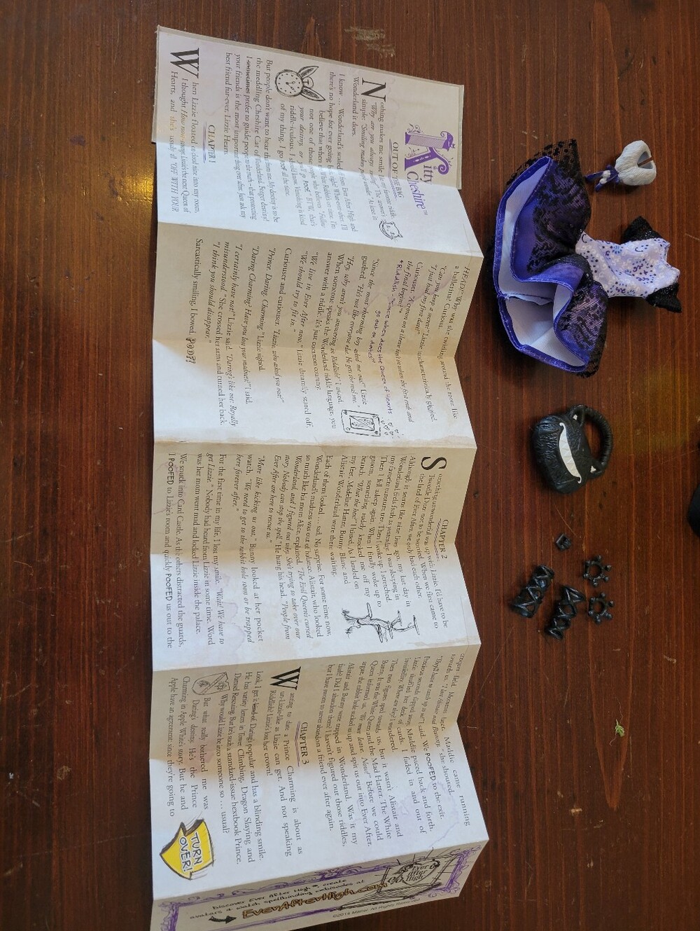 Kitty Cheshire With Her Origin Story Book! Ever After High - Picture 8 of 9